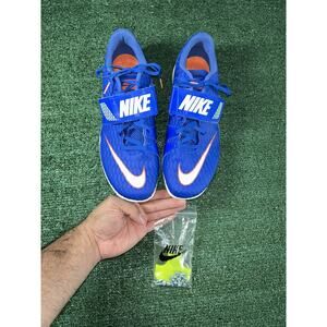 Nike High Jump Elite Track Shoes Racer Blue Mens Sz 10